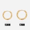 Textured Hoop Earring
