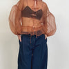 Volume Organza Bow Top