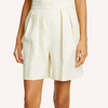 Pleated Pull-On Short
