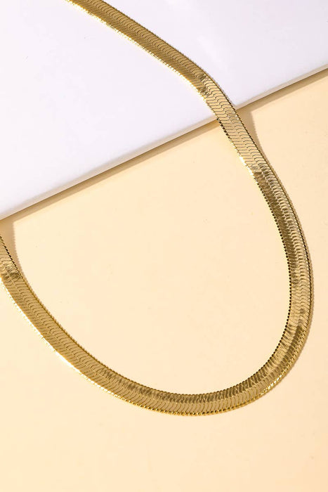 Gold Wide Herry Necklace